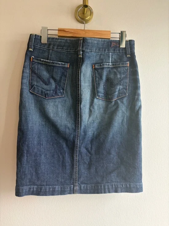 Citizens Of Humanity Blue Denim Jeans with Orange Stitching - Picture 2 of 10